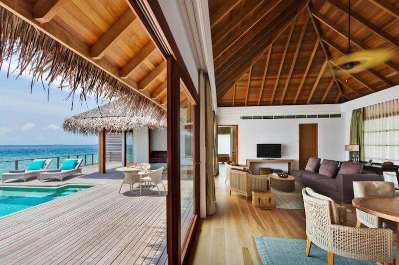 Dusit Thani Maldives水上の部屋